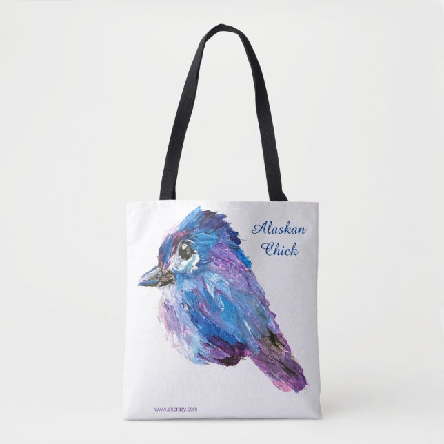 Tote Bag Alaskan Chick _fireweed back canvas_Sac fourre-tou (Devant)