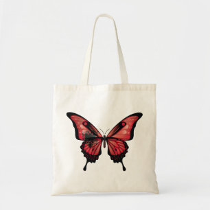 Tote Bag Albanie Sticker pour drapeau à papillon noir