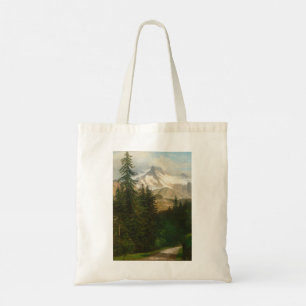 Tote Bag Albert Bierstadt Peinture Neige dans le Haut Pays