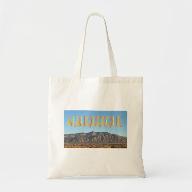 Tote Bag Albuquerque Nouveau-Mexique avec les monts Sandia (Devant)