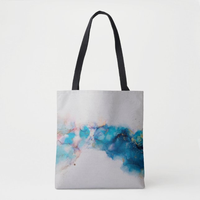 Tote Bag Alcool Enk Art. Peinture Abstraite. Alcool Ink ba (Devant)