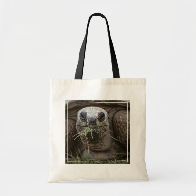 Tote Bag Aldabra Tortoise Pâturage (Devant)