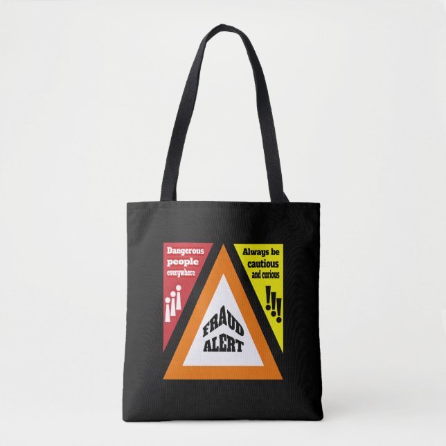 Tote Bag Alerte de fraude (Devant)