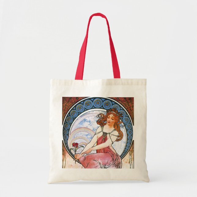 Tote Bag Alfons Mucha : Muse de la peinture (Devant)