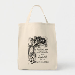 Tote Bag Alice au pays des merveilles ; Chat de Cheshire