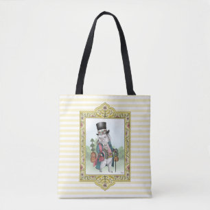Tote Bag Alice au pays des merveilles Panier d'oeufs de Pâq