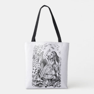 Tote Bag Alice au pays des merveilles vintage, Cartes à jou