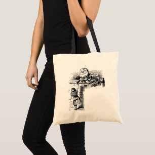 Tote Bag Alice au pays des merveilles vintage, Humpty Dumpt