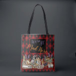 Tote Bag Alice Aventures avec le Chat de Cheshire Fou du Pa<br><div class="desc">Ce nouveau design coloré est basé sur les dessins classiques originaux des Aventures d'Alice au Pays des Merveilles, datant des années 1800, montrant la folle fête du thé avec Alice, le Chapelier Fou, le Chat de Cheshire et le Lapin Blanc ainsi que divers personnages originaux. D'après Les Aventures d'Alice au...</div>