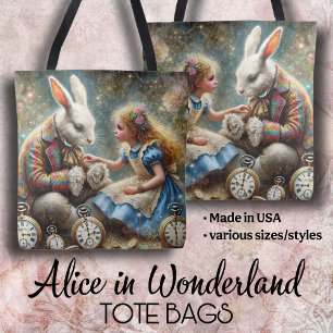 Tote Bag Alice et merveilleux pays des rêves fantastique Ar