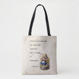 Tote Bag Alice In Wonderland - Devis Aventure Flamant rose