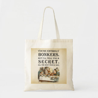 Tote Bag Alice In Wonderland - Tea Party - Citation Bonkers