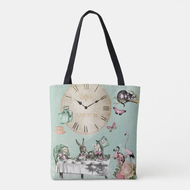 Tote Bag Alice moderne au pays des merveilles (Dos)