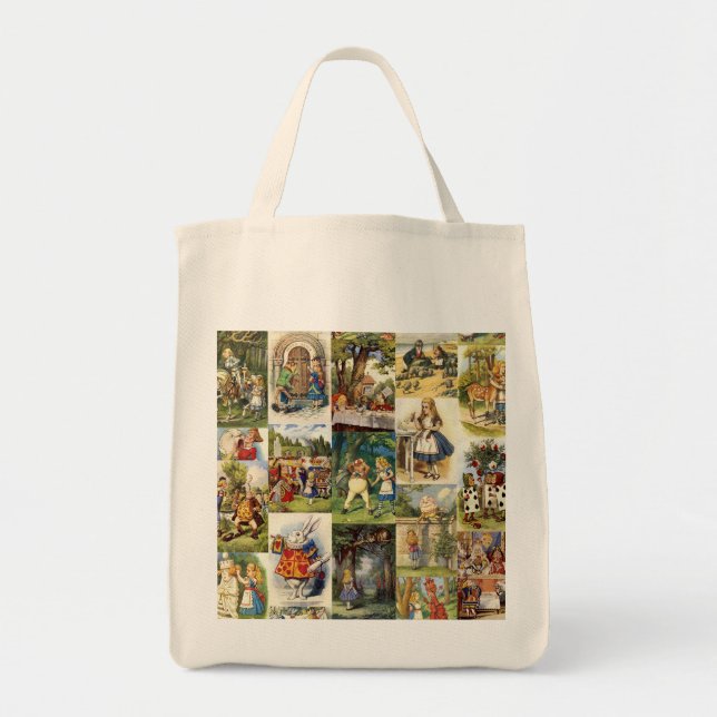 Tote Bag Alice par l'épicerie Fourre-tout de psyché (Devant)