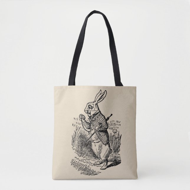 Tote Bag Alice vintage au pays des merveilles (Devant)