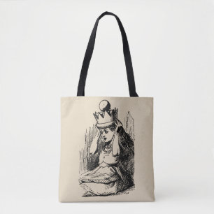 Tote Bag Alice vintage au pays des merveilles, Alice avec C