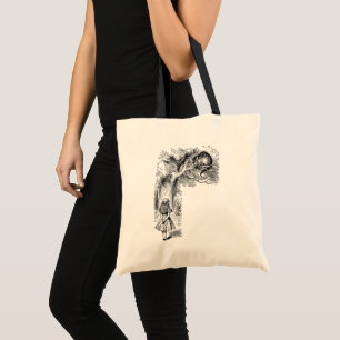 Tote Bag Alice vintage au pays des merveilles, Cheshire Cat
