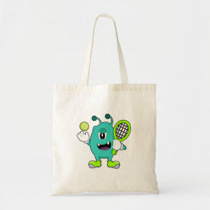 Tote Bag Alien à Tennis avec raquette de tennis