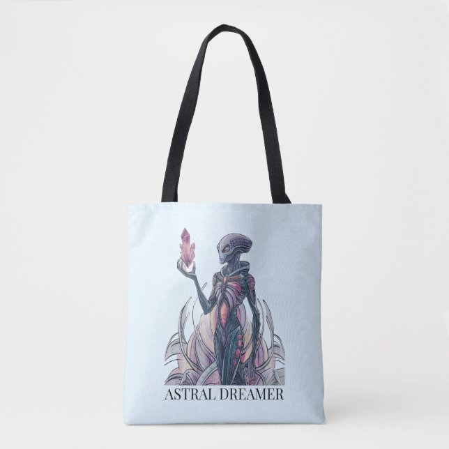 Tote Bag Alien Abstrait (Devant)