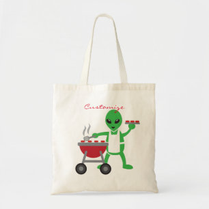 Tote Bag Alien Barbeque Cookout Thunder_Cove