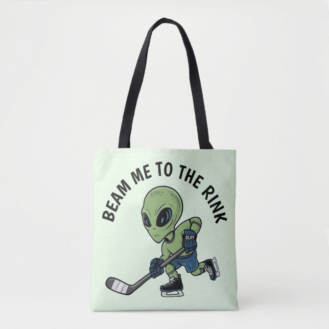 Tote Bag Alien de hockey (Devant)