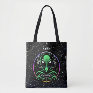 Tote Bag Alien Lecture de jeux vidéo   Stellar Game Smasher