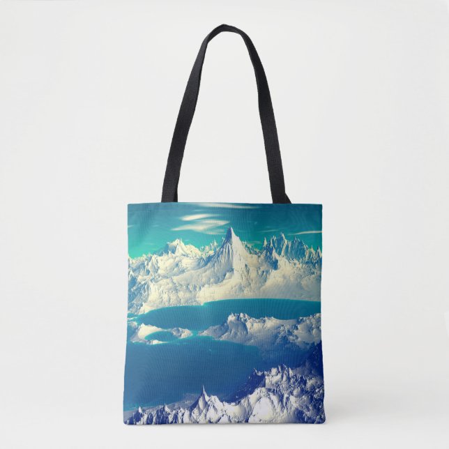Tote Bag Alien Planet - 3D ed Computer Artwork. Rocks and s (Devant)
