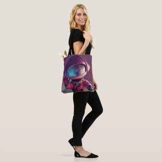 Tote Bag Alien rose minuscule