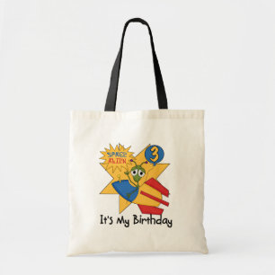 Tote Bag Alien spatial 3ème anniversaire Tshirts et cadeaux
