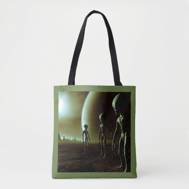 Tote Bag ALIENS gris SF 1 (Devant)