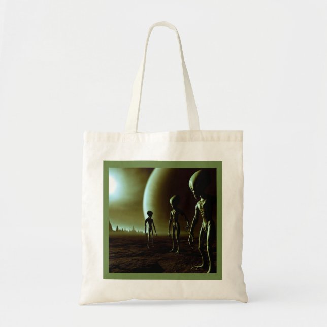 Tote Bag ALIENS gris SF 1 (Devant)