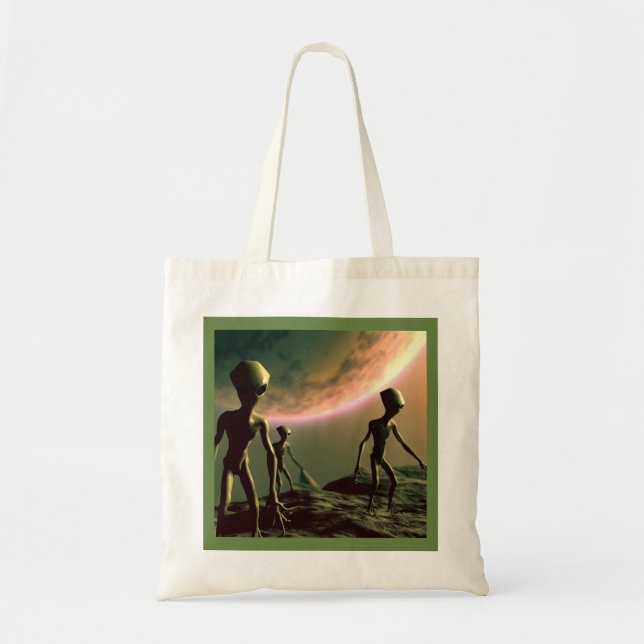 Tote Bag ALIENS gris SF 2 (Devant)