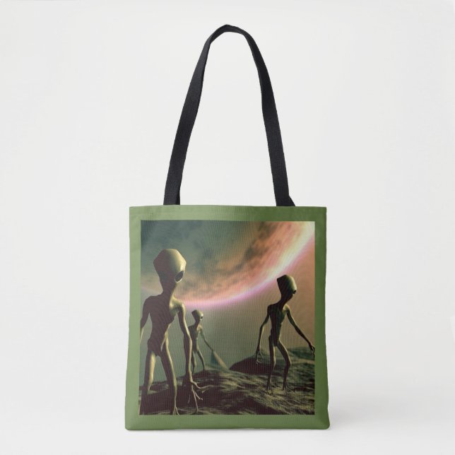 Tote Bag ALIENS gris SF 2 (Devant)