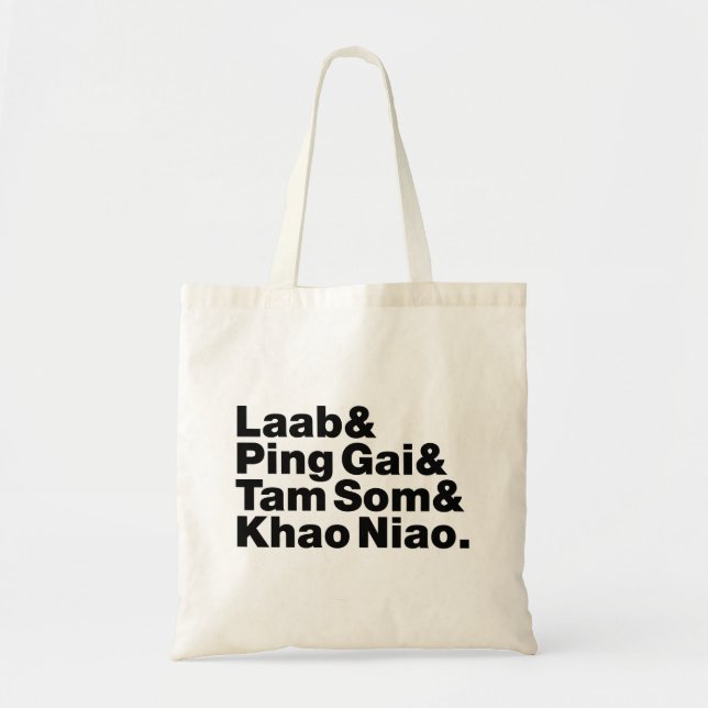 Tote Bag Alimentation de la rue laotienne (Devant)