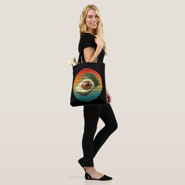 Tote Bag Alimentation végétarienne aux fruits d'avocat vint (Sur le modèle)
