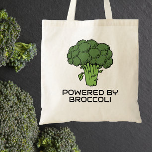 Tote Bag Alimenté par Broccoli Reusable Canvas Épicerie