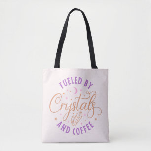 Tote Bag Alimenté par des cristaux et du café violet Hallow