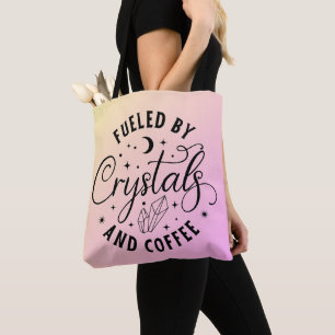 Tote Bag Alimenté par les cristaux et le café Rose ombré Ha
