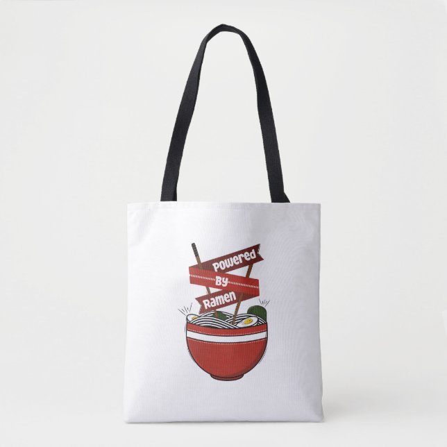 Tote Bag alimenté par ramen (Devant)