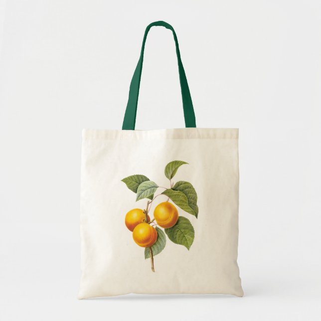 Tote Bag Aliments Anciens Fruits, Abricot Pêche par Redoute (Devant)