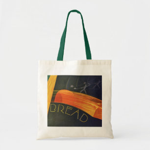 Tote Bag Aliments sains vintage, pain de blé complet