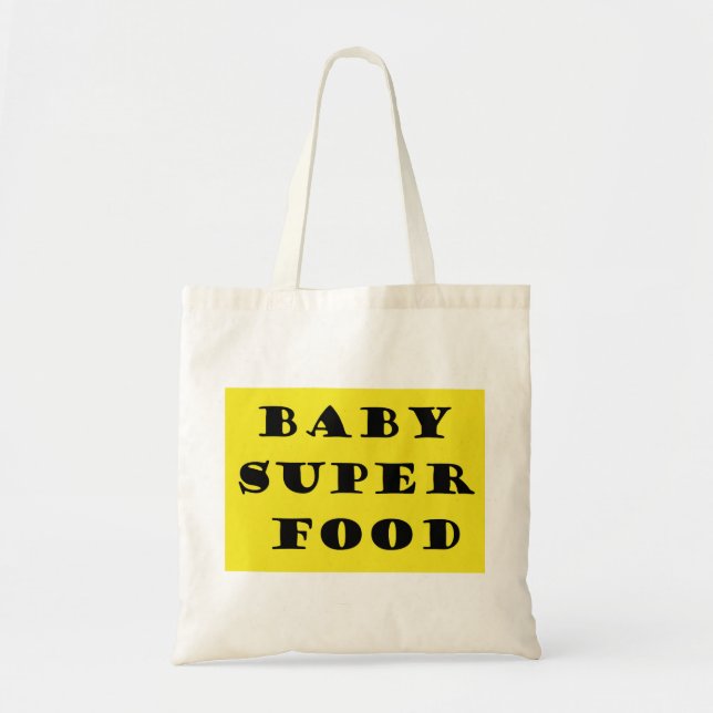 Tote Bag Aliments Super pour Bébés (Devant)