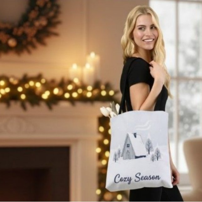 Tote Bag All-Over Print MerryMist Elegant Gold Eucalyptus S (Créateur téléchargé)