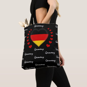 Tote Bag Allemagne Drapeau & Coeur Allemand Drapeau mode /