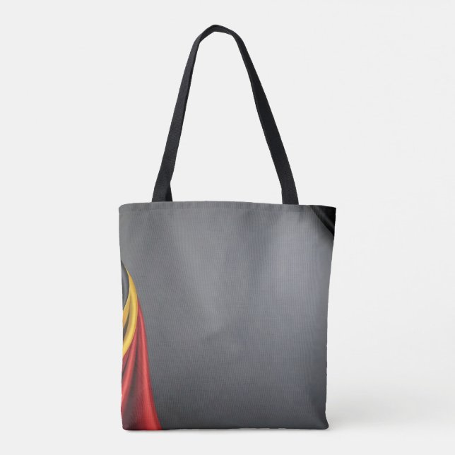 Tote Bag Allemagne drapeau texture soie (Dos)