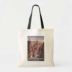 Tote Bag Allemagne Rothenburg ob der Tauber Illustration Ar