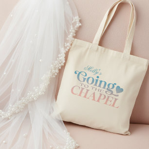 Tote Bag Aller à la chapelle - Fête de mariée personnalisée