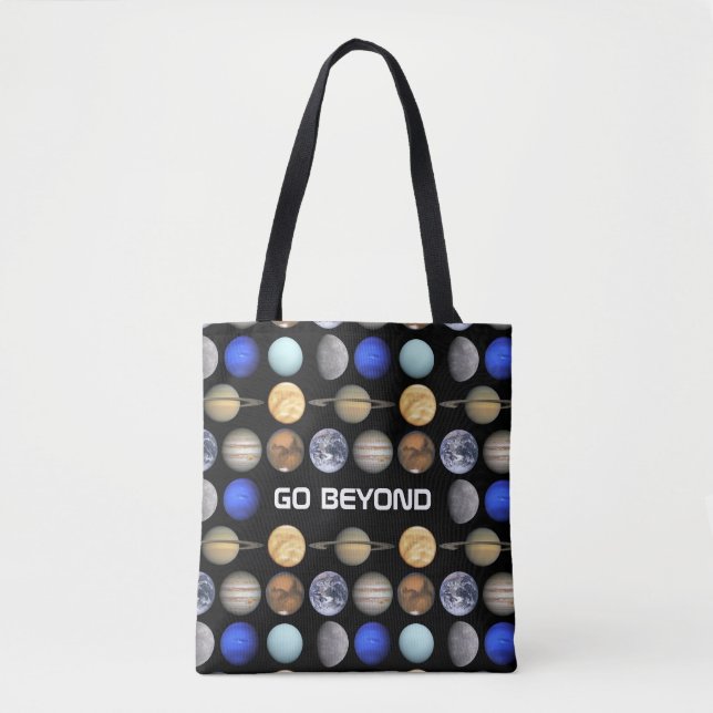 Tote Bag Aller au-delà (Devant)