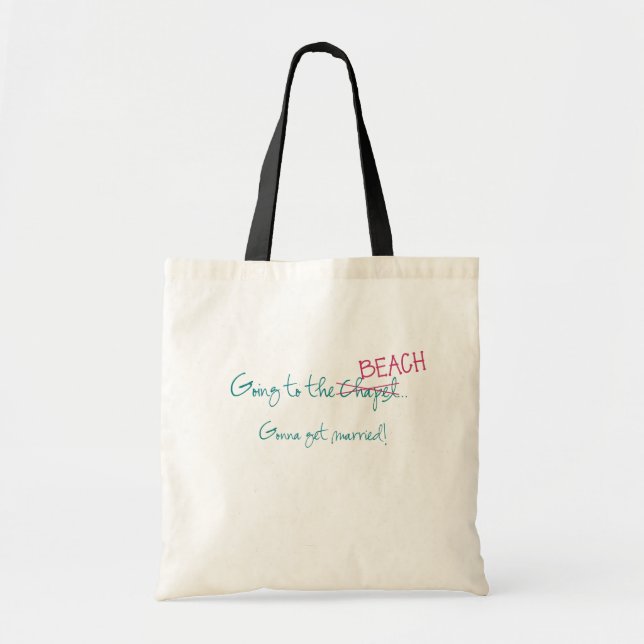Tote Bag Aller au mariage de plage de chapelle fourre-tout (Devant)