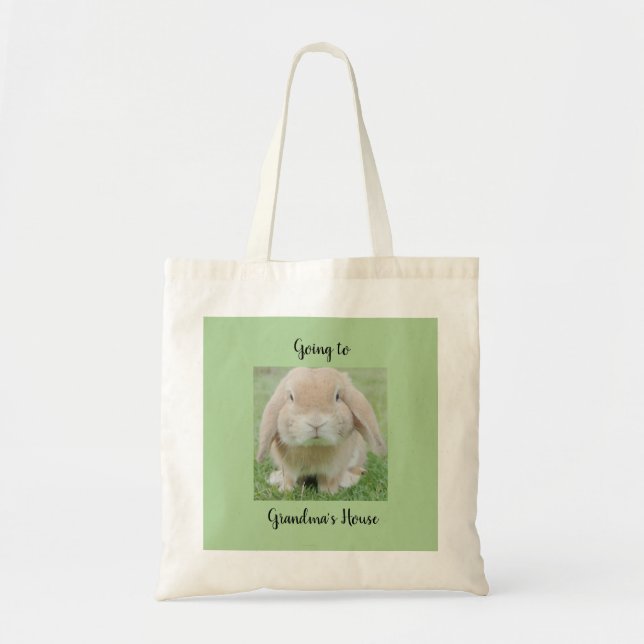 Tote Bag Aller chez grand-mère (Devant)